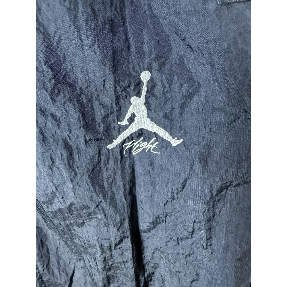 Nike Air Jordan Warm‎ Up Pants Mens S Black Flight Woven Taped Logo FB7292-010